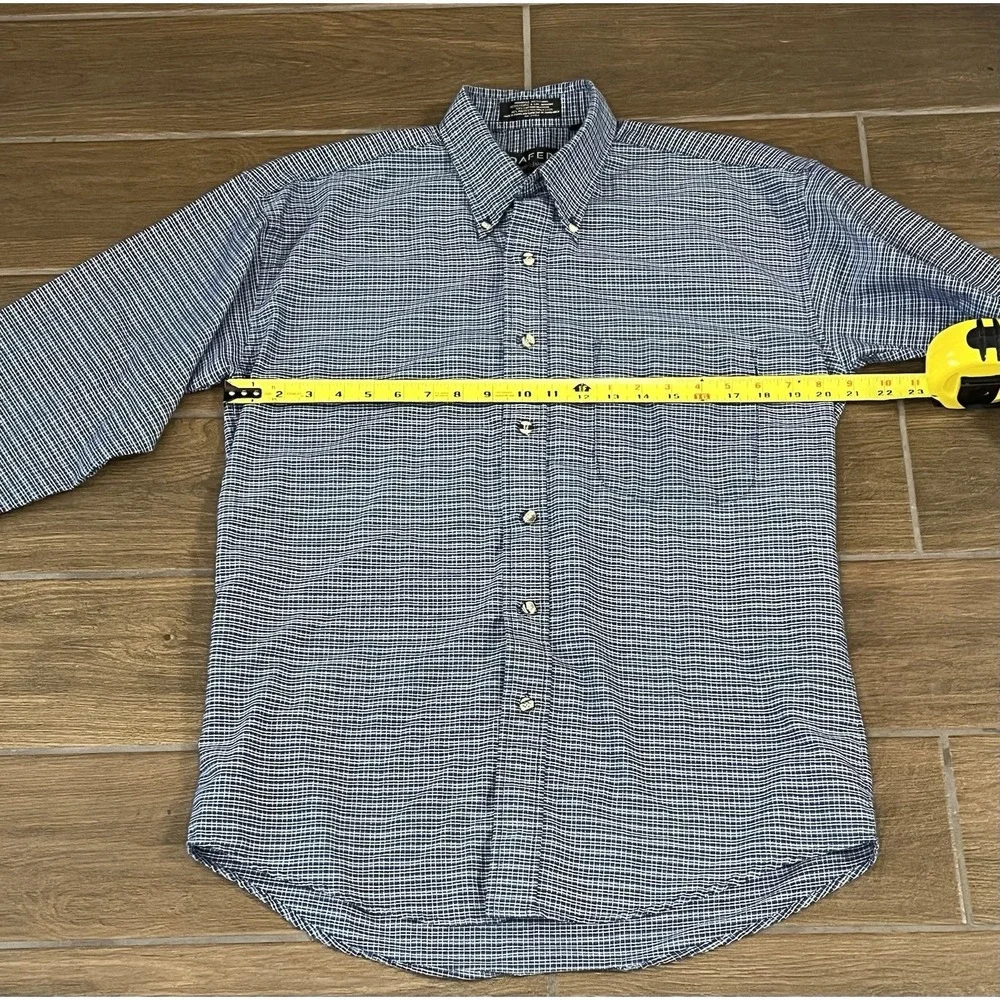 Loafers By Reed St James Men's Classic Medium Long Sleeve Plaid Button Up Shirt - Picture 6 of 6